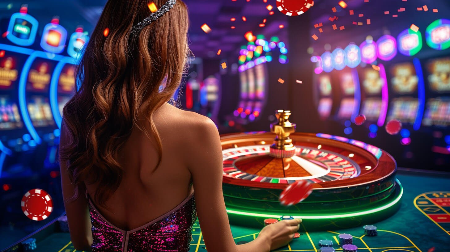 nustat live casino dealer table game interface on mobile screen
